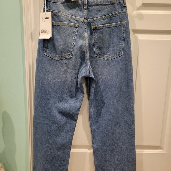 H&M RECYCLED DENIM 90'S BAGGY HIGH RISE JEANS NWT - Picture 3 of 10